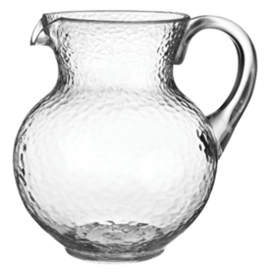 Picture of CLEAR MARGARITA PITCHER - HAMMERED LOOK