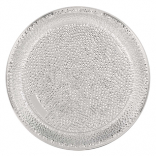 Image sur SERVING WARE - HAMMERED ROUND 16" TRAY - SILVER