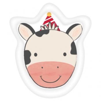 Image de BARNYARD BIRTHDAY - 7" COW SHAPED PLATES