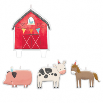 Picture of BARNYARD BIRTHDAY - CANDLE SET