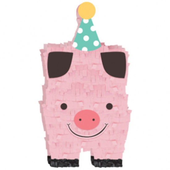 Image sur BARNYARD BIRTHDAY - MINI PIG PINATA