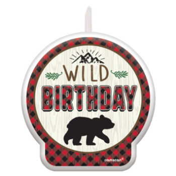 Picture of LITTLE LUMBERJACK BIRTHDAY - BIRTHDAY CANDLE