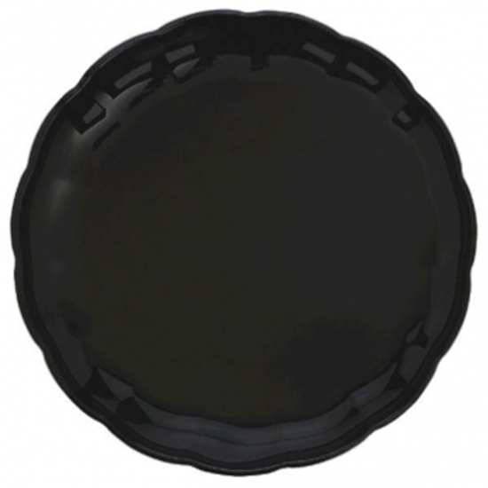 Picture of 12" BLACK ROUND PLATTER