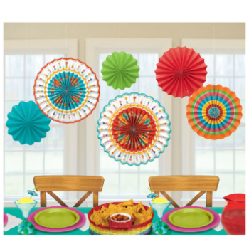 Picture of FIESTA PAPER FAN DECO - 6/PKG