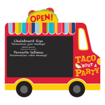Picture of TACO TRUCK CHALKBOARD EASEL SIGN