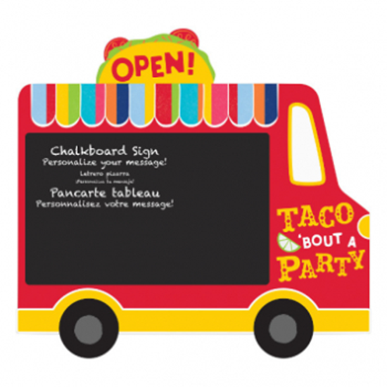 Image sur TACO TRUCK CHALKBOARD EASEL SIGN