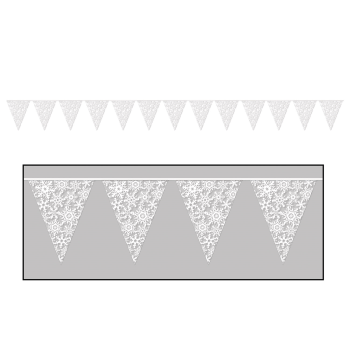 Picture of DECOR - SNOWFLAKE PENNANT BANNER