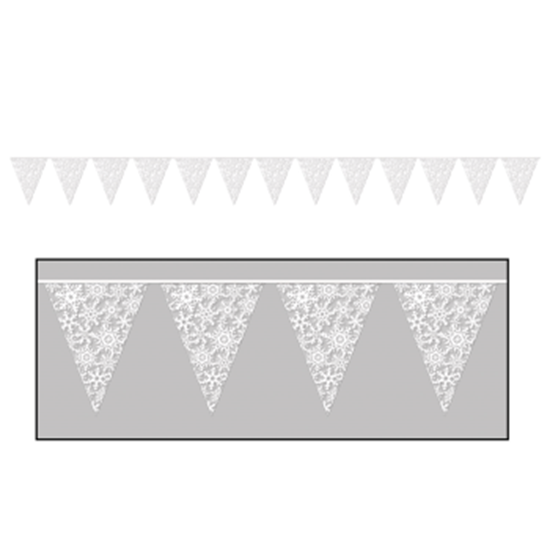 Picture of DECOR - SNOWFLAKE PENNANT BANNER