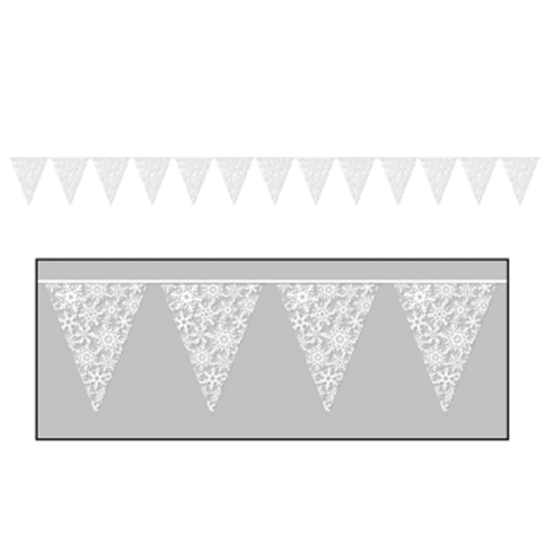 Image sur DECOR - SNOWFLAKE PENNANT BANNER