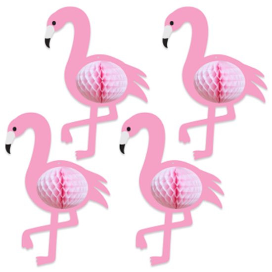 Image sur TISSUE FLAMINGOS - 4/PK