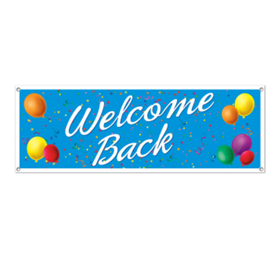 Picture of WELCOME BACK SIGN BANNER
