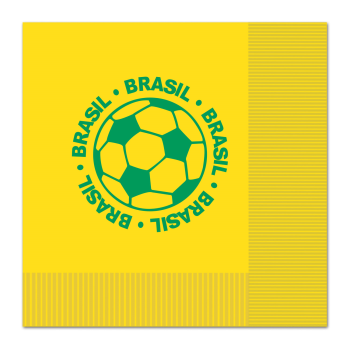 Image de SOCCER - LUNCHEON NAPKINS - BRASIL