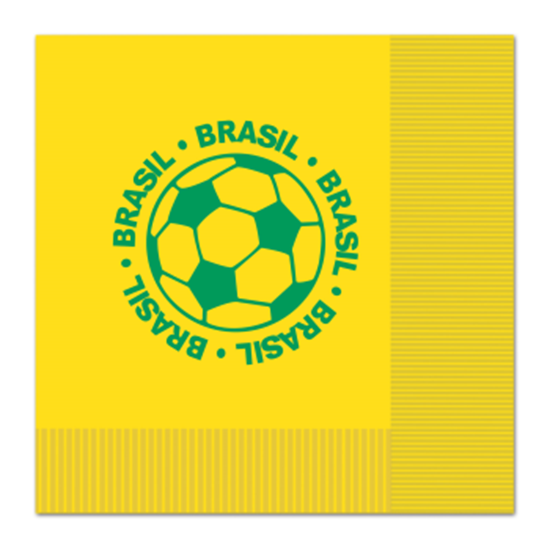 Picture of SOCCER - LUNCHEON NAPKINS - BRASIL