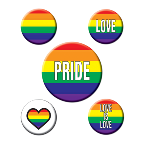 Picture of PRIDE RAINBOW PARTY BUTTONS