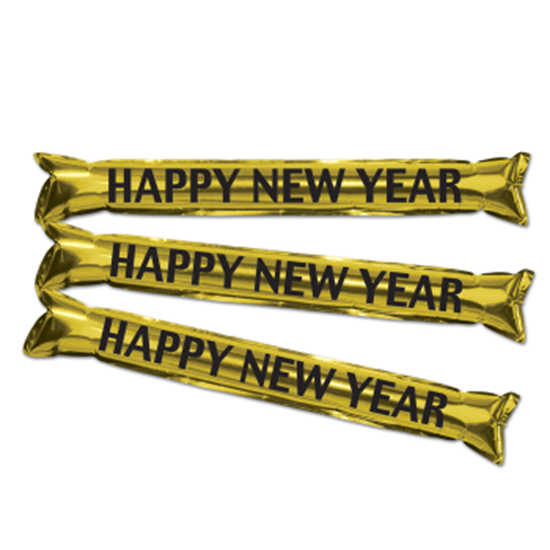 Picture of DECOR - NOISEMAKERS - METALLIC MAKE SOME NOISE PARTY STICKS - GOLD