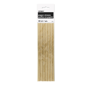 Picture of GOLD FOIL PAPER STRAW