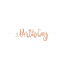 Image sur DECOR - ROSE GOLD SCRIPT HAPPY BIRTHDAY BANNER - 7'