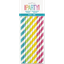 Picture of RAINBOW ASST STRIPE PAPER SMOOTHIE STRAWS - 10CT