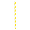 Picture of RAINBOW ASST STRIPE PAPER SMOOTHIE STRAWS - 10CT