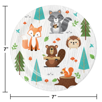 Picture of WILD ONE WOODLAND 7" PLATES