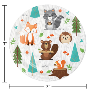 Image de WILD ONE WOODLAND 7" PLATES