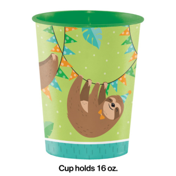 Picture of SLOTH PARTY - 16oz PLASTIC CUP
