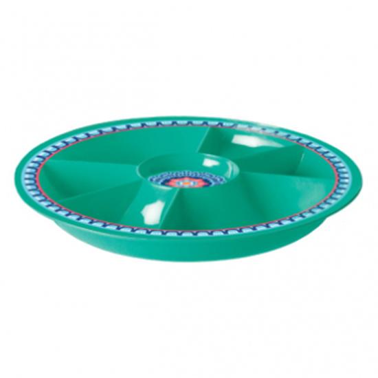 Picture of TABLEWARE - BOHO VIBES CHIP AND DIP TRAY - TURQUOISE