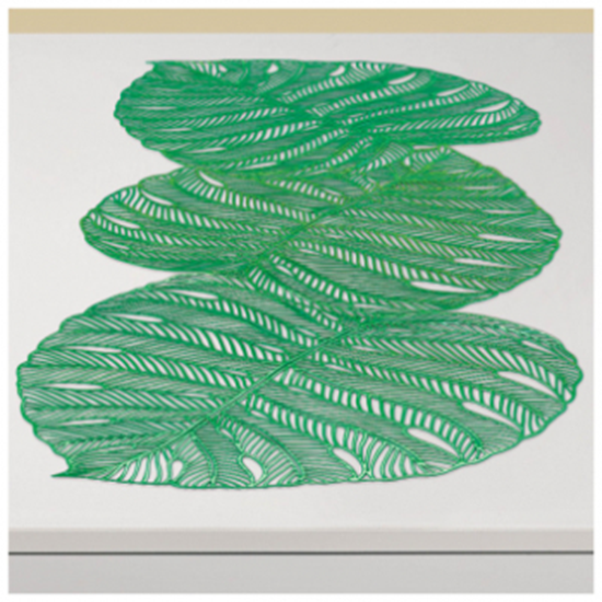 Image sur VINYL BANANA LEAF TABLE RUNNER