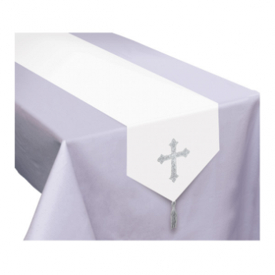 Image sur TABLEWARE - COMMUNION TABLE RUNNER WITH CROSS