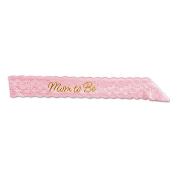 Picture of MOM TO BE LACE SASH - PINK