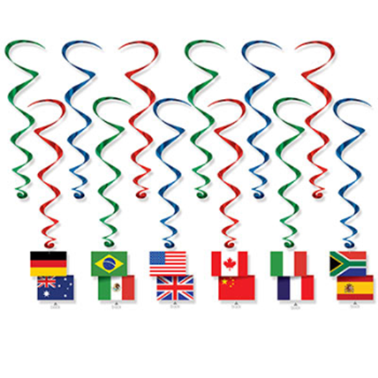 Picture of INTERNATIONAL FLAGS WHIRLS