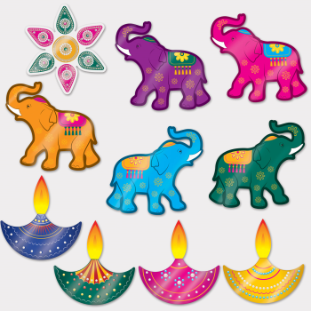 Image de DIWALI FOIL CUTOUTS