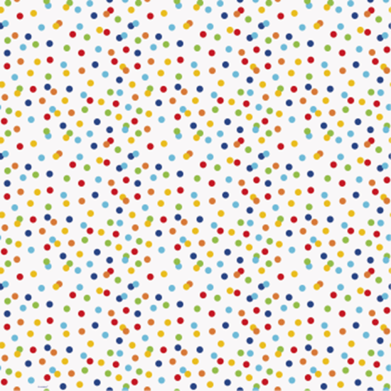Picture of 5' GIFT WRAP - RAINBOW POLKA DOT