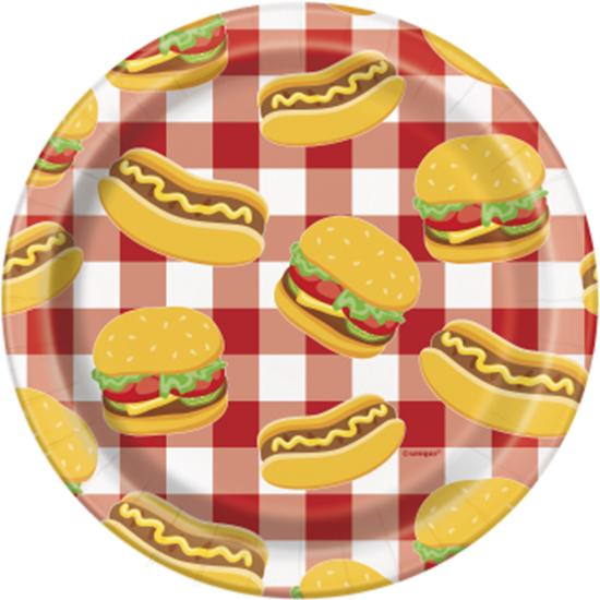 Picture of BURGER BBQ 7" PLATES