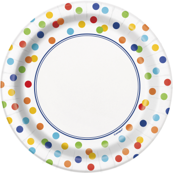 Image de TABLEWARE - RAINBOW POLKA DOT - 7" PLATES