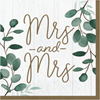 Picture of EUCALYPTUS GREENS - LUNCHEON NAPKINS - MRS & MRS