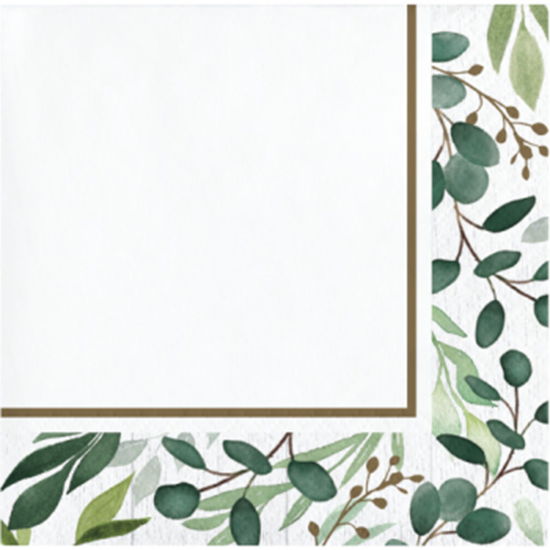 Picture of EUCALYPTUS GREENS - BEVERAGE NAPKINS