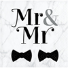 Picture of MR & MR WEDDING - BEVERAGE NAPKINS