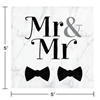 Picture of MR & MR WEDDING - BEVERAGE NAPKINS