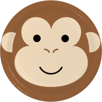 Picture of ANIMAL FACES - MONKEY - 9" PLATES