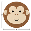 Picture of ANIMAL FACES - MONKEY - 9" PLATES
