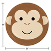 Image sur ANIMAL FACES - MONKEY - 9" PLATES