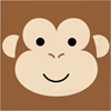 Image sur ANIMAL FACES - MONKEY - LUNCHEON NAPKINS