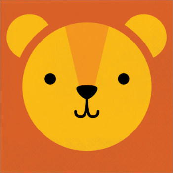 Image de ANIMAL FACES - LION - LUNCHEON NAPKINS