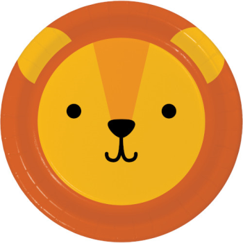 Image de ANIMAL FACES - LION - 9" PLATES