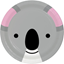 Image de ANIMAL FACES - KOALA - 9" PLATES
