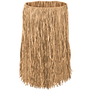 Image de WEARABLES - ADULT RAFFIA HULA SKIRT - 31" X 28"