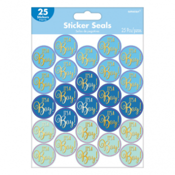 Image de DECOR - BABY SHOWER STICKER SEALS - BOY