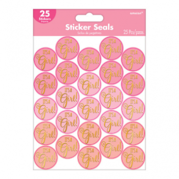 Image de DECOR - BABY SHOWER STICKER SEALS - GIRL