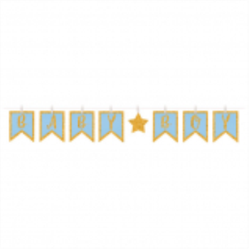 Image de CLOTHESPIN LETTER BANNER - BOY